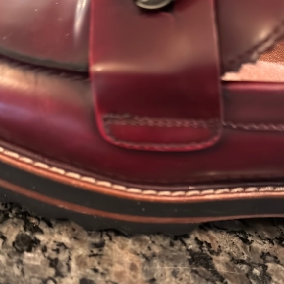 Coach Women’s Burgundy leather Loafers NWOT 7.5 - Picture 6 of 15